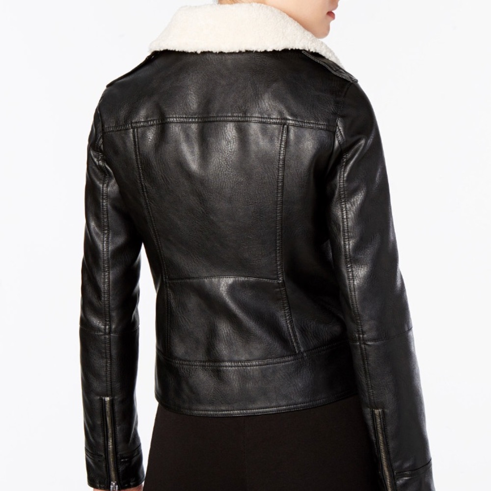 Lucky Brand Faux Leather/Fur Motto Jacketed - Picture 2 of 8